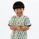 CNY Boy Shirt Mandarin Collar - Huat Pineapple (Beige)