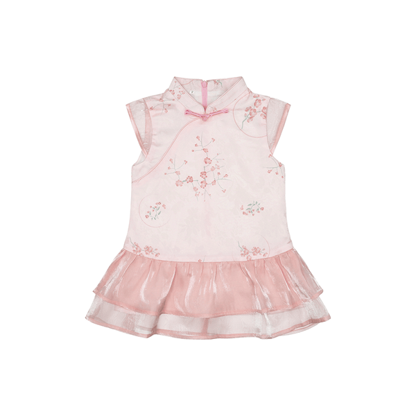 CNY Girl Dress - Spring Flowers (Pink)