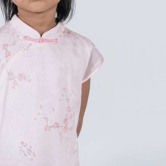 CNY Girl Dress - Spring Flowers (Pink)