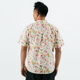 CNY Men Mandarin Collar Shirt - Gerberas & Daisies (White)