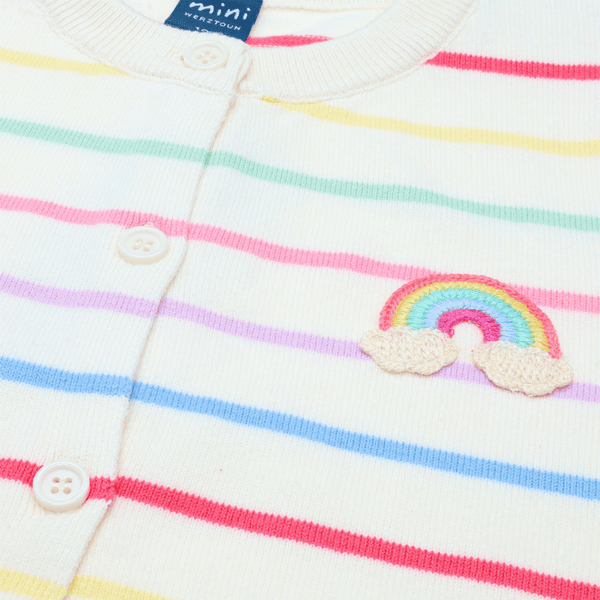 Girl Cardigan Chasing Rainbows