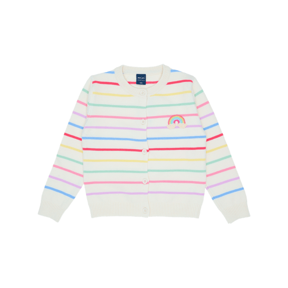 Girl Cardigan Chasing Rainbows