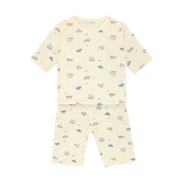 Boy Pyjamas Colourful Vehicles 3/4 Sleeve Lyocell