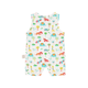 Colourful Animals Sleeveless Baby Onesie