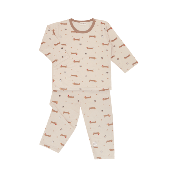 Boy Pyjamas Parisian Dachshund Lyocell Long Sleeve