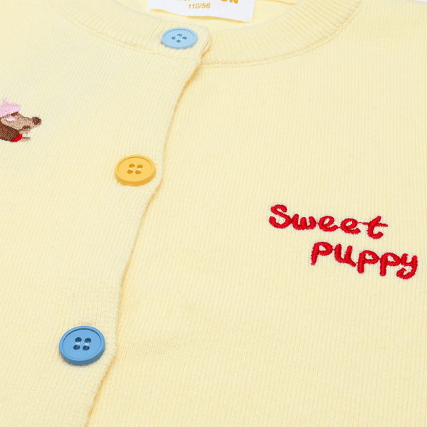 Girl Cardigan Sweet Puppy