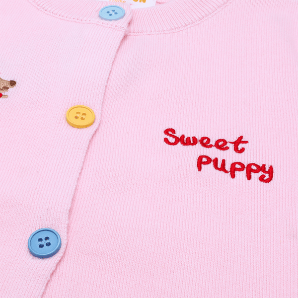 Girl Cardigan Sweet Puppy