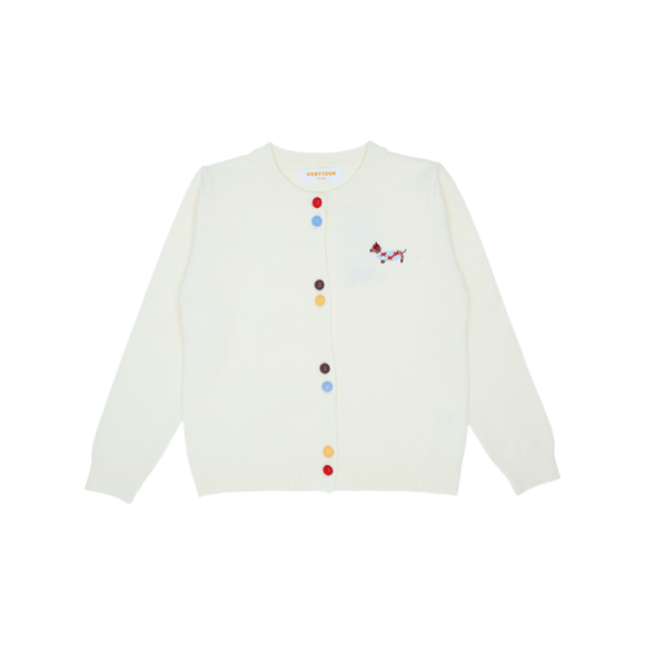 Girl Cardigan Colour Pop Pup - Beige