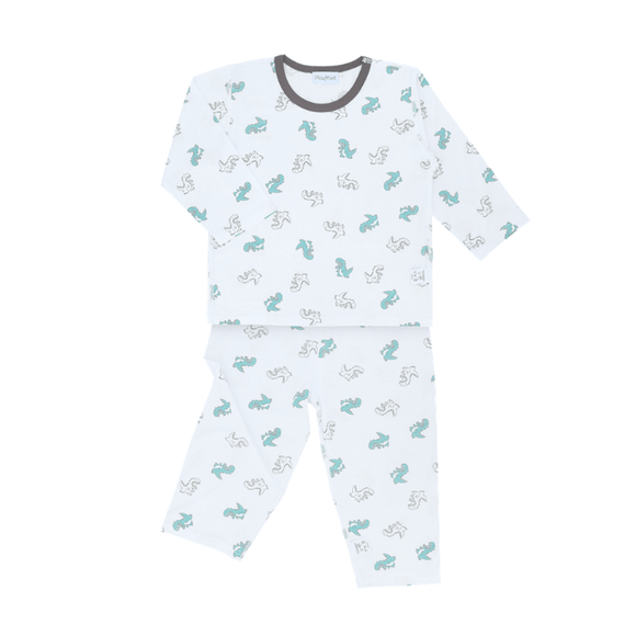 Boy Pyjamas Roarsome Dino Lyocell Long Sleeve