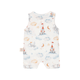Elephants In Snoozy Land Sleeveless Baby Onesie