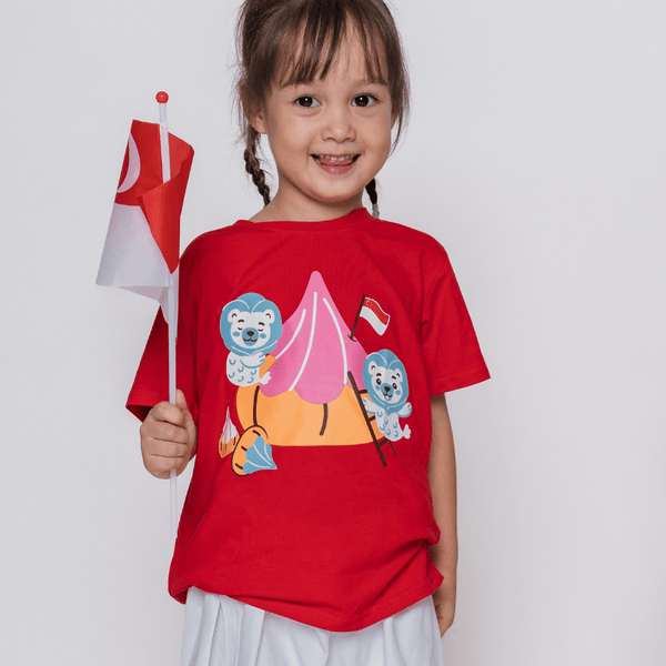 National Day Set 2026 Merlion & Gems Skorts Set / 1Y