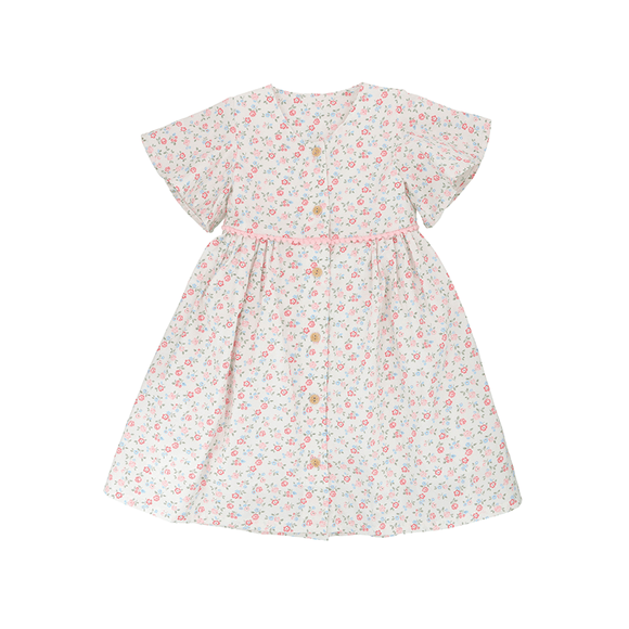 FSBD Sweet Roses Dress - (White)