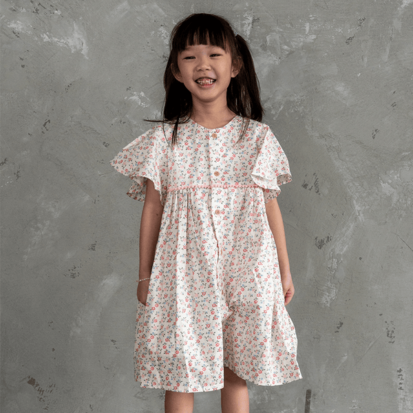 FSBD Sweet Roses Dress - (White)