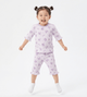 Girl Pyjamas Kuromi & Heart 3/4 Sleeve Lyocell