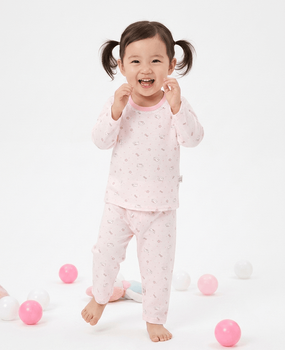 Girl Pyjamas Mini Kitty Lyocell Long Sleeve