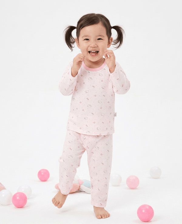 Girl Pyjamas Mini Kitty Lyocell Long Sleeve