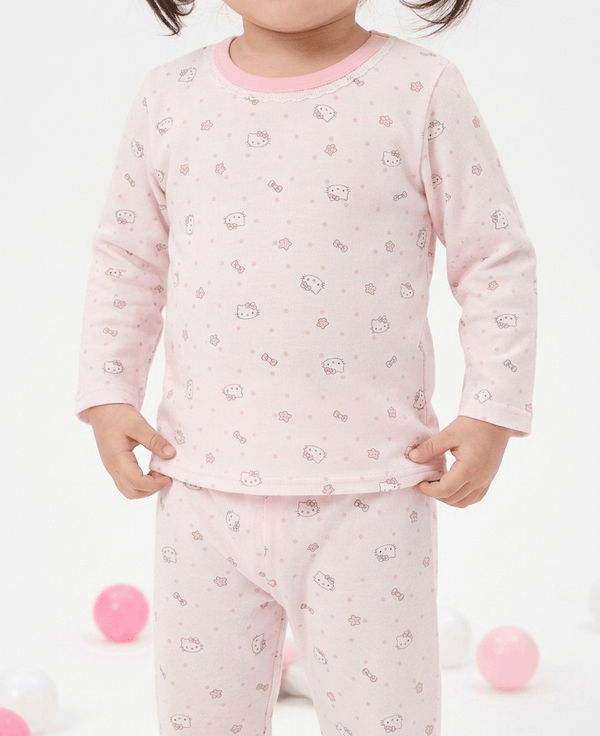 Girl Pyjamas Mini Kitty Lyocell Long Sleeve