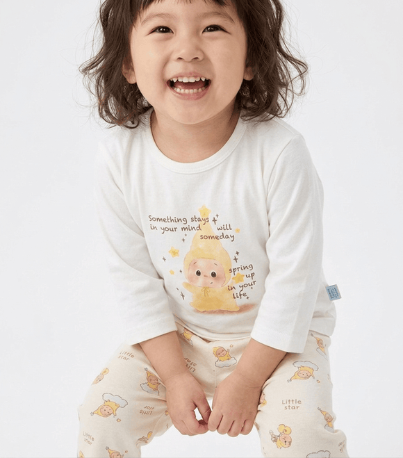 Girl Pyjamas Twinkle Star Jar 3/4 Sleeve Lyocell