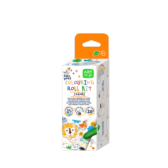 Haku Yoka Mini Colouring Roll Kit - Safari