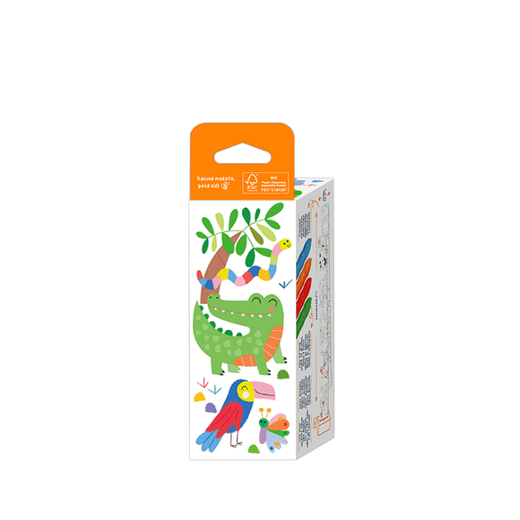 Haku Yoka Mini Colouring Roll Kit - Safari