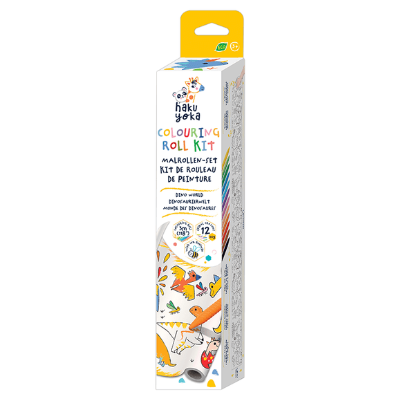 Haku Yoka Colouring Roll Kit - Dino World