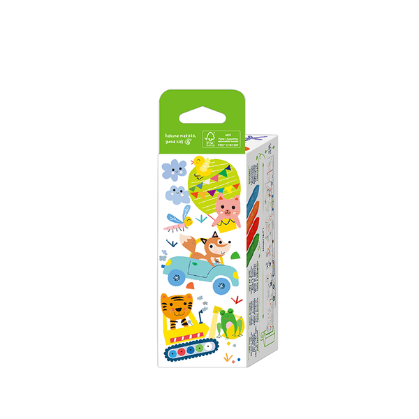 Haku Yoka Mini Colouring Roll Kit - Vehicle