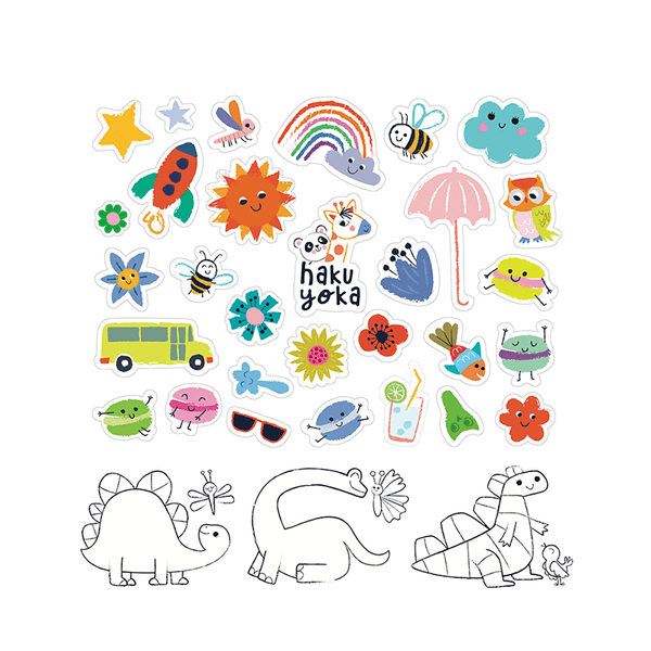 Haku Yoka My First Colouring Kit Dino Friends