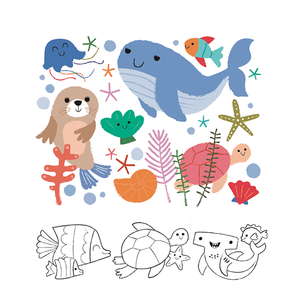 Haku Yoka My First Colouring Kit Sea Friends