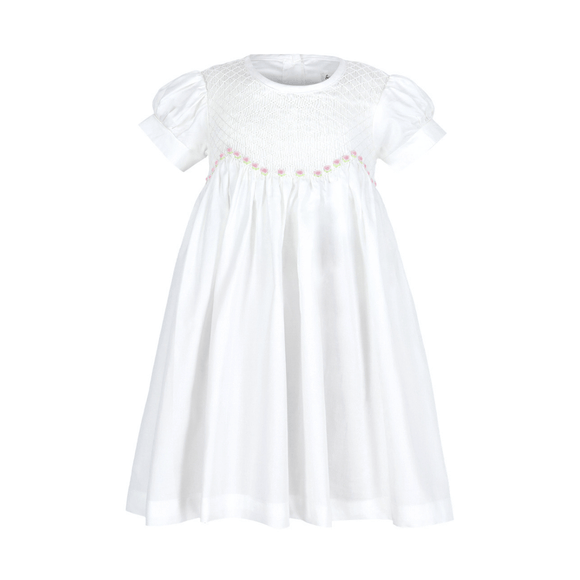 Girl Smocked Dress Ingrid Rose Buds