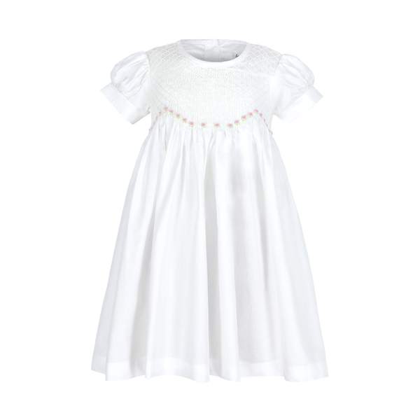 Girl Smocked Dress Ingrid Rose Buds