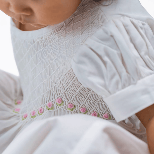 Girl Smocked Dress Ingrid Rose Buds