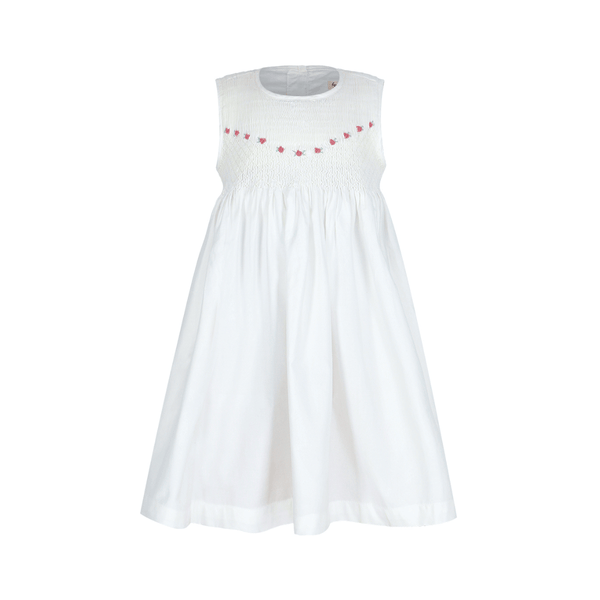 Girl Sleeveless Smocked Dress Mirabella Rose Buds
