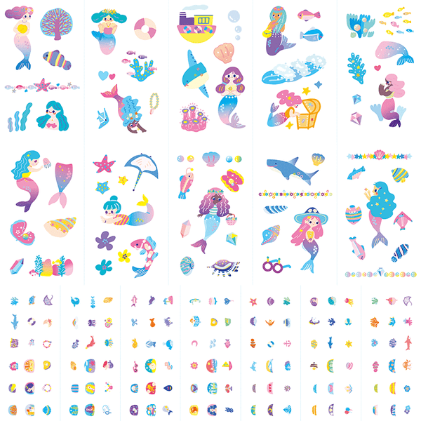 Nail Stickers and Tattoos - Mermaid