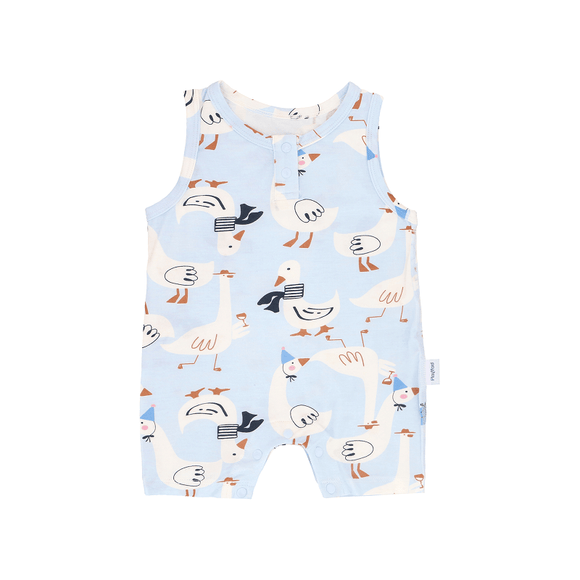 Party Goose Sleeveless Baby Onesie