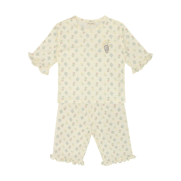Girl Pyjamas Pretty Blooms 3/4 Sleeve Lyocell