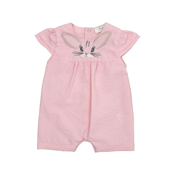 Pink Whisky Bunny Cotton Onesie
