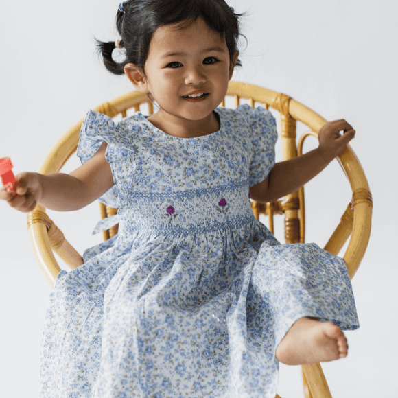 Baby Girl Dress Juliette Garden Smocked Dress