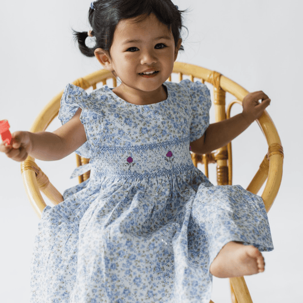 Baby Girl Dress Juliette Garden Smocked Dress