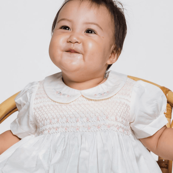 Baby Girl Smocked Collar Dress Sierra