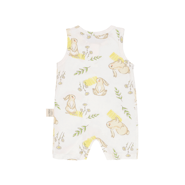 Springtime Bunny Cotton Sleeveless Onesie