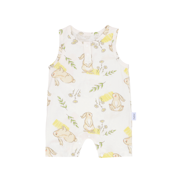 Springtime Bunny Cotton Sleeveless Onesie