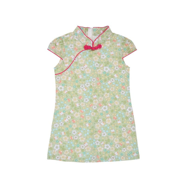 Strawberries & Fleur Qipao (Green)