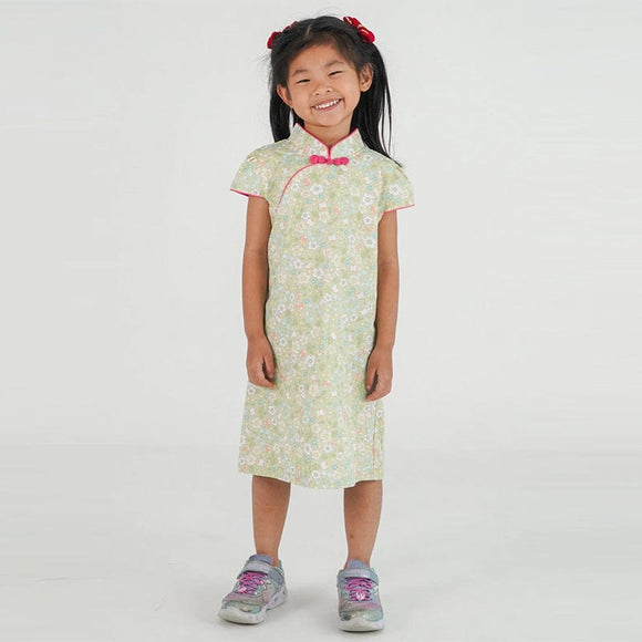 Strawberries & Fleur Qipao (Green)