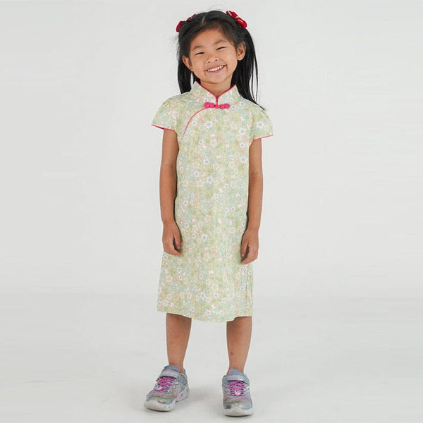 Strawberries & Fleur Qipao (Green)