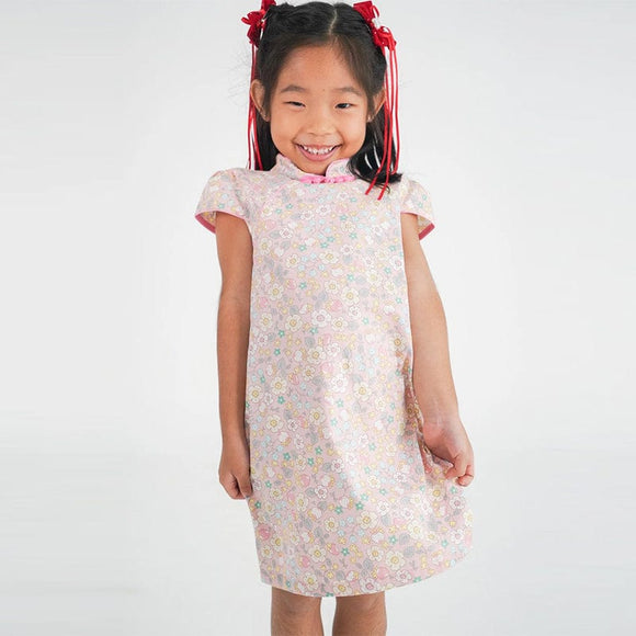 Strawberries & Fleur Qipao (Pink)