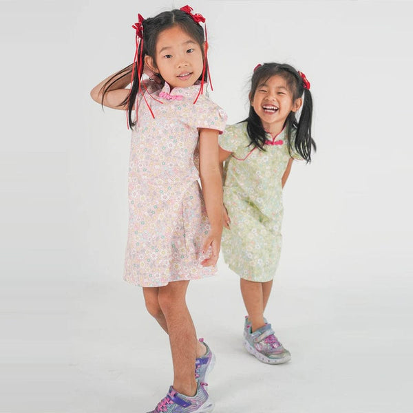 Strawberries & Fleur Qipao (Pink)