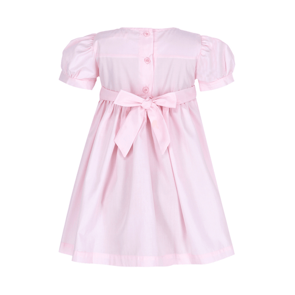Baby Girl Smocked Dress Sweet Bunnies - Pink