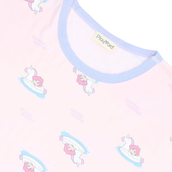 Swimming With Unicorn Float Modal Short Sleeve PJ