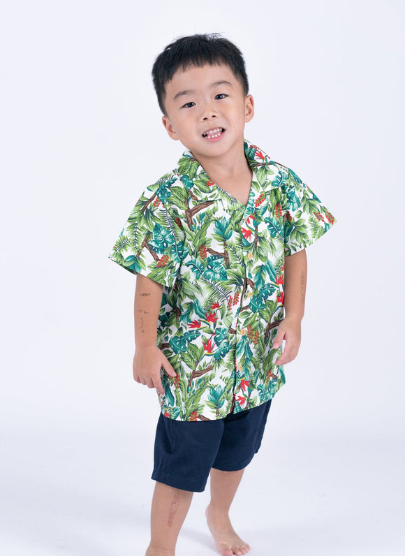 Aloha Boy Shirt - Rainforest