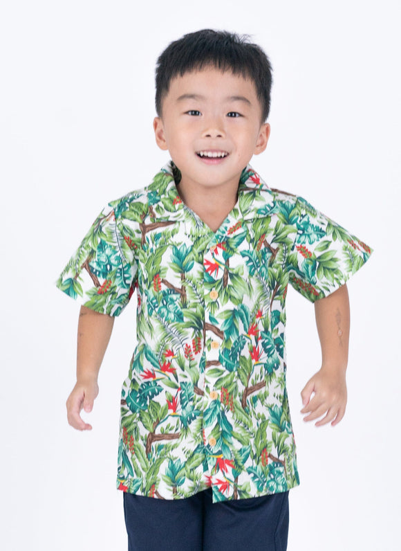 Aloha Boy Shirt - Rainforest
